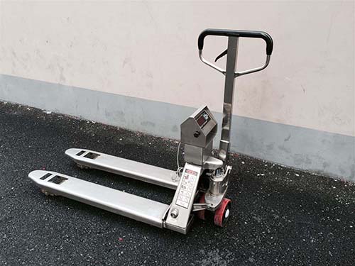 1噸不鏽鋼電子(zǐ)秤搬運車 1噸(dūn)不鏽鋼電子秤搬運車