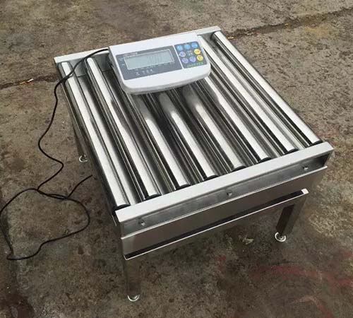 100kg輸送滾筒電子秤廠（chǎng）家 100公斤不鏽鋼滾輪（lún）電子秤價格