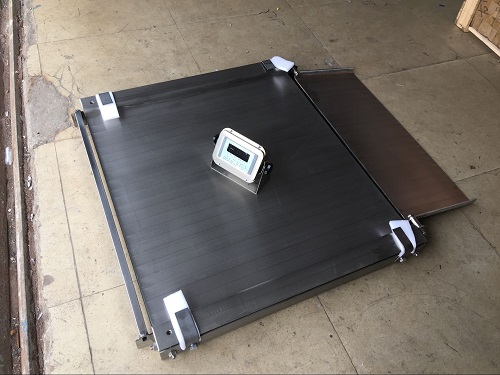 5噸帶斜坡不鏽（xiù）鋼地磅