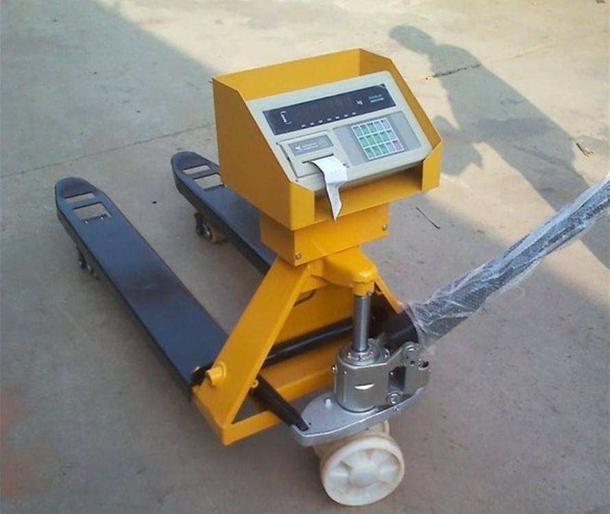 手動叉車秤2噸帶打印價（jià）格 2t叉車電子磅